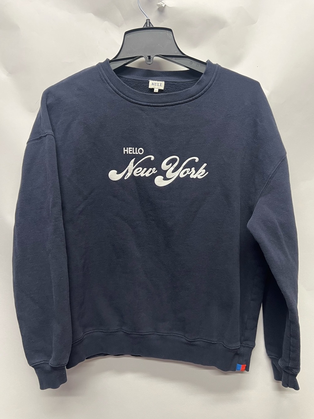 KULE Navy Hello New York Women’s Size S Sweatshirt